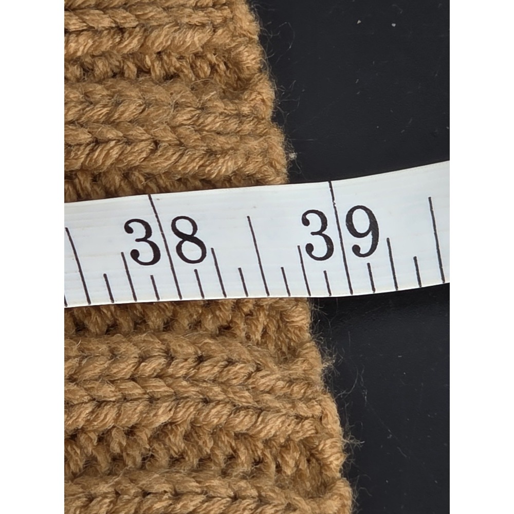 Cavalini Long Knit Cardigan Acrylic Brown Button Front Medium Fall/ Winter/Summe - Picture 6 of 9